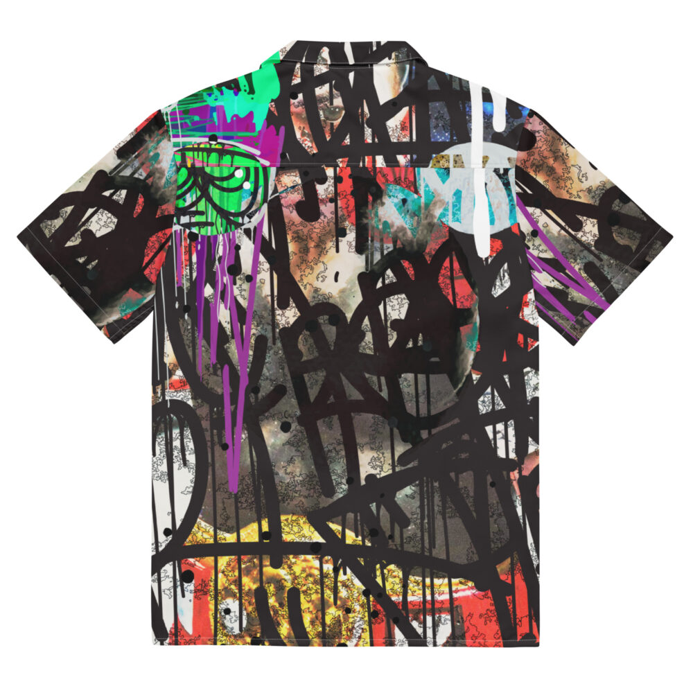 Fighter Graffiti Unisex button shirt