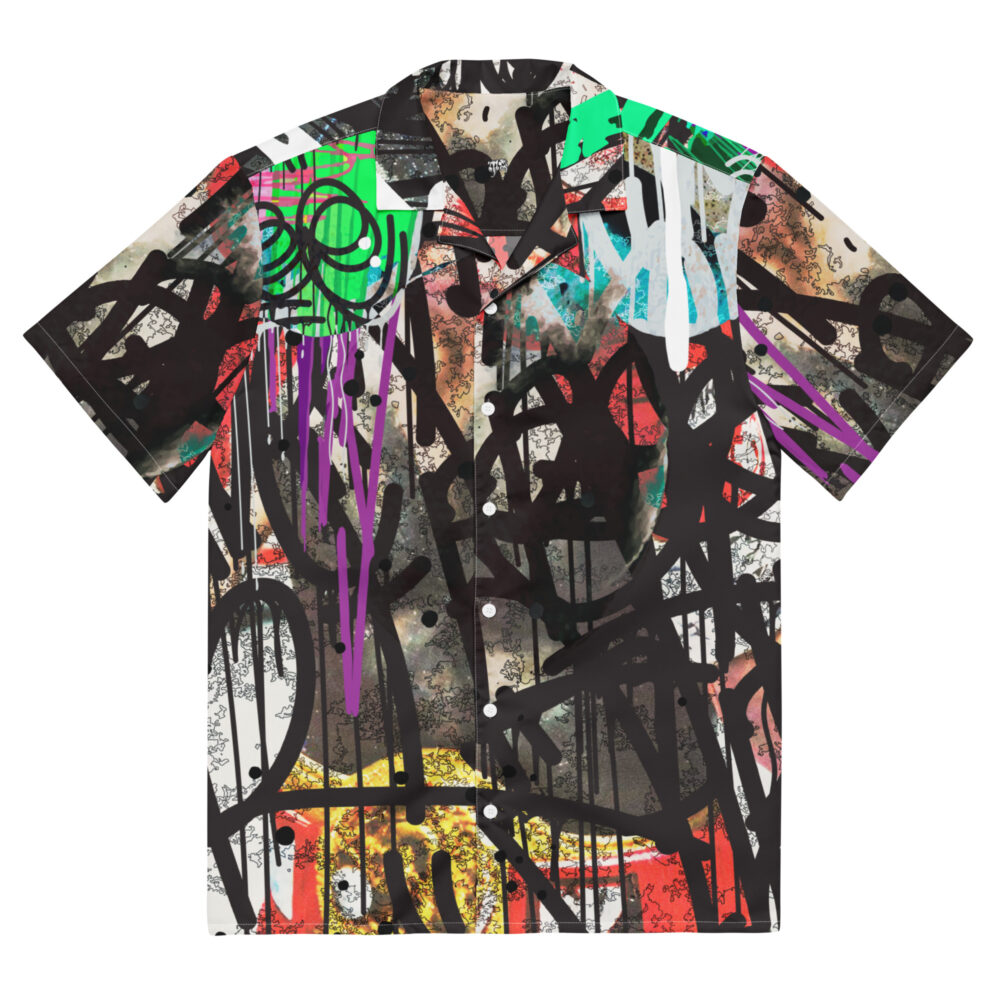 Fighter Graffiti Unisex button shirt