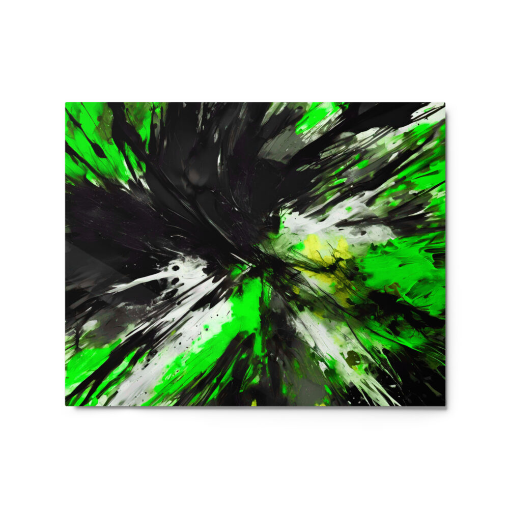 Black Explosion Metal prints