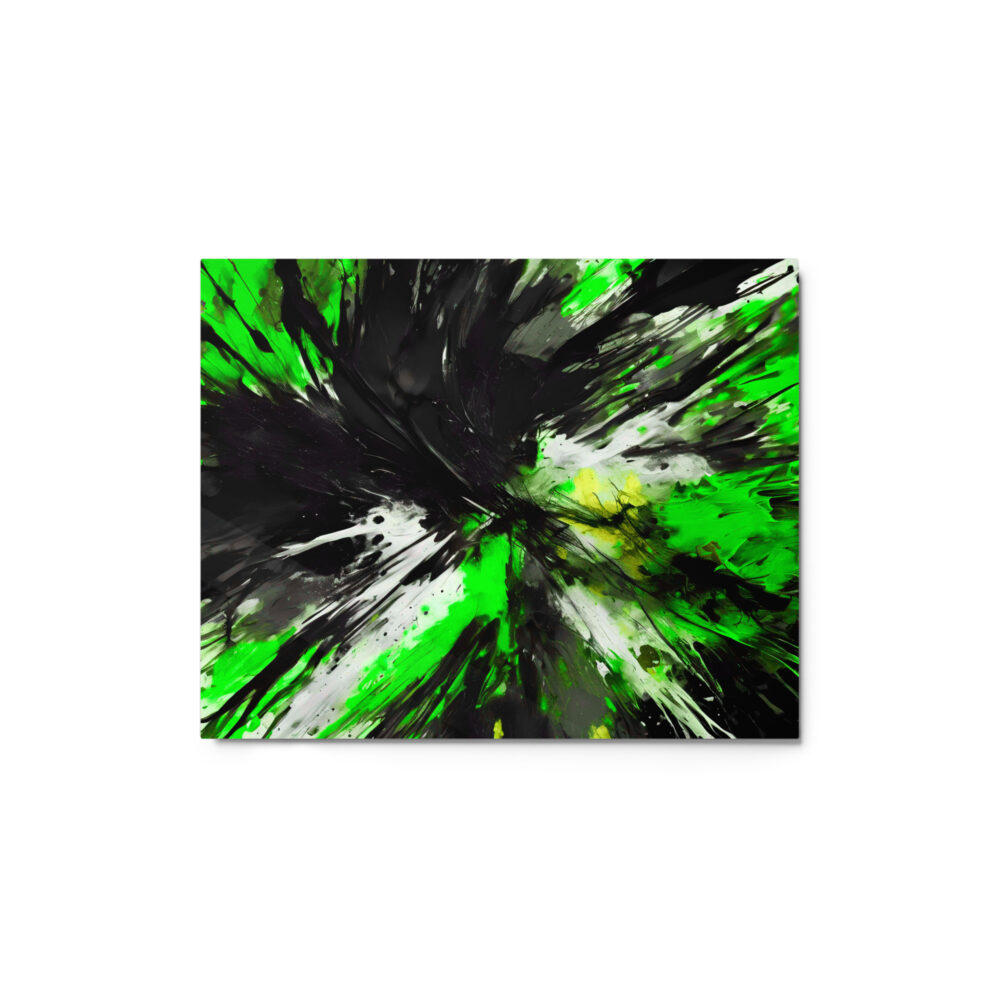 Black Explosion Metal prints