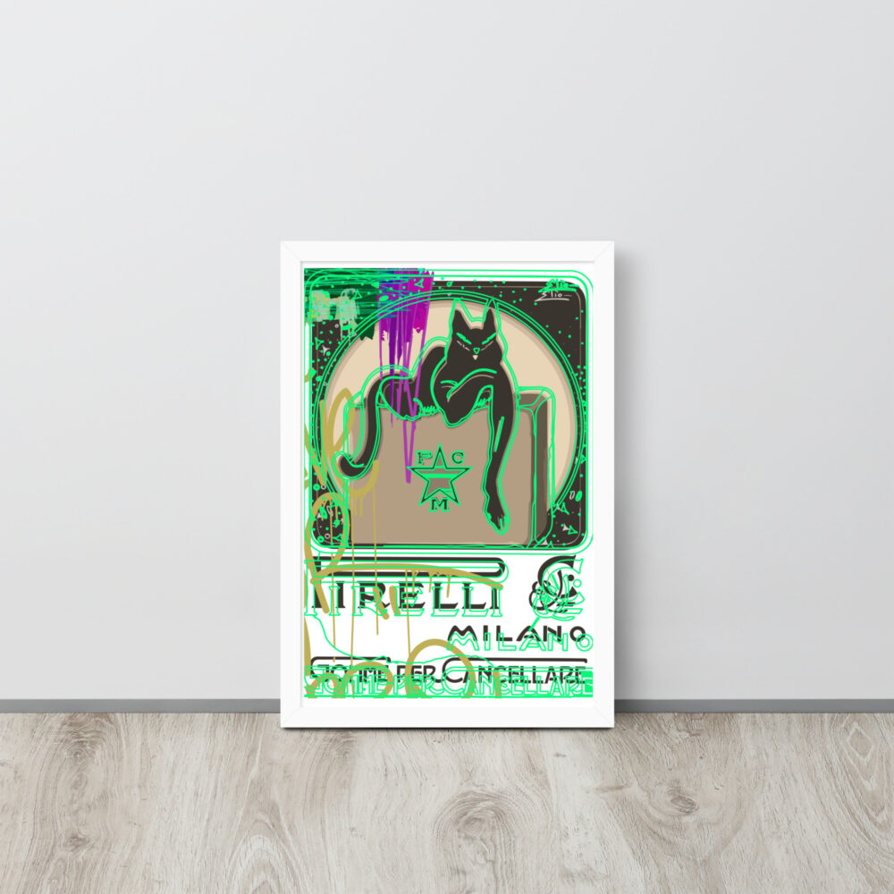 Pirelli Graffiti - Framed photo paper poster