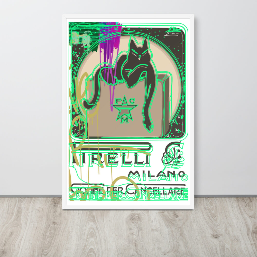 Pirelli Graffiti - Framed photo paper poster
