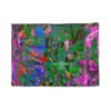 Green and Fuchsia Graffiti Pouch Urban Neon Art Style Unisex Bag for Makeup Accessories or Travel