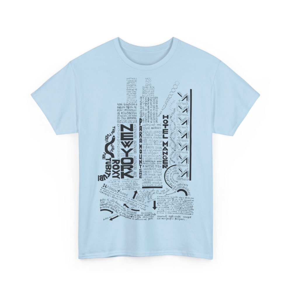 Depero Inspired Calligraphy Shirt Futurist Art Tee Unisex Cotton T Shirt Retro Graphic Design Gift for Art Lovers
