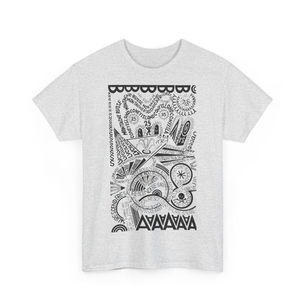 Futurist Calligraphy Shirt Depero Tribute Tee Unisex Graphic Tee Avant Garde Style Artistic Gift Idea