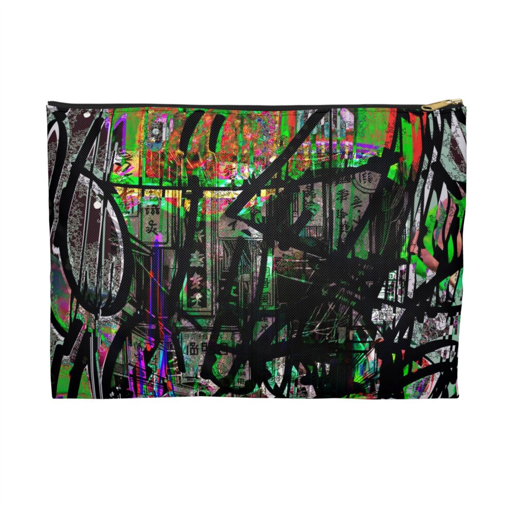 Urban Graffiti Accessory Pouch, Trendy Makeup Bag, Colorful Travel Organizer, Artsy Pencil Case, Gift for Creatives