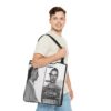 Vintage Inspired Bowie Famous Mugshot Tote Bag, Stylish Carry-All, Music Lover's Gift, Concert Bag, Unique Fashion Accessory