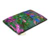 Green and Fuchsia Graffiti Pouch Urban Neon Art Style Unisex Bag for Makeup Accessories or Travel