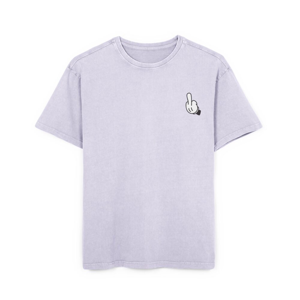 Middle Finger Men's Acid Washed Graphic Tee, Oversized Casual T-Shirt, Trendy Streetwear Top, Vintage Style Tee, Unisex Fashion Shirt