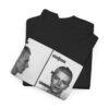 Vintage Mugshot Unisex Heavy Cotton Tee, Retro Graphic Shirt, Casual Wear, Unique Gift, Perfect for Artists & Designers