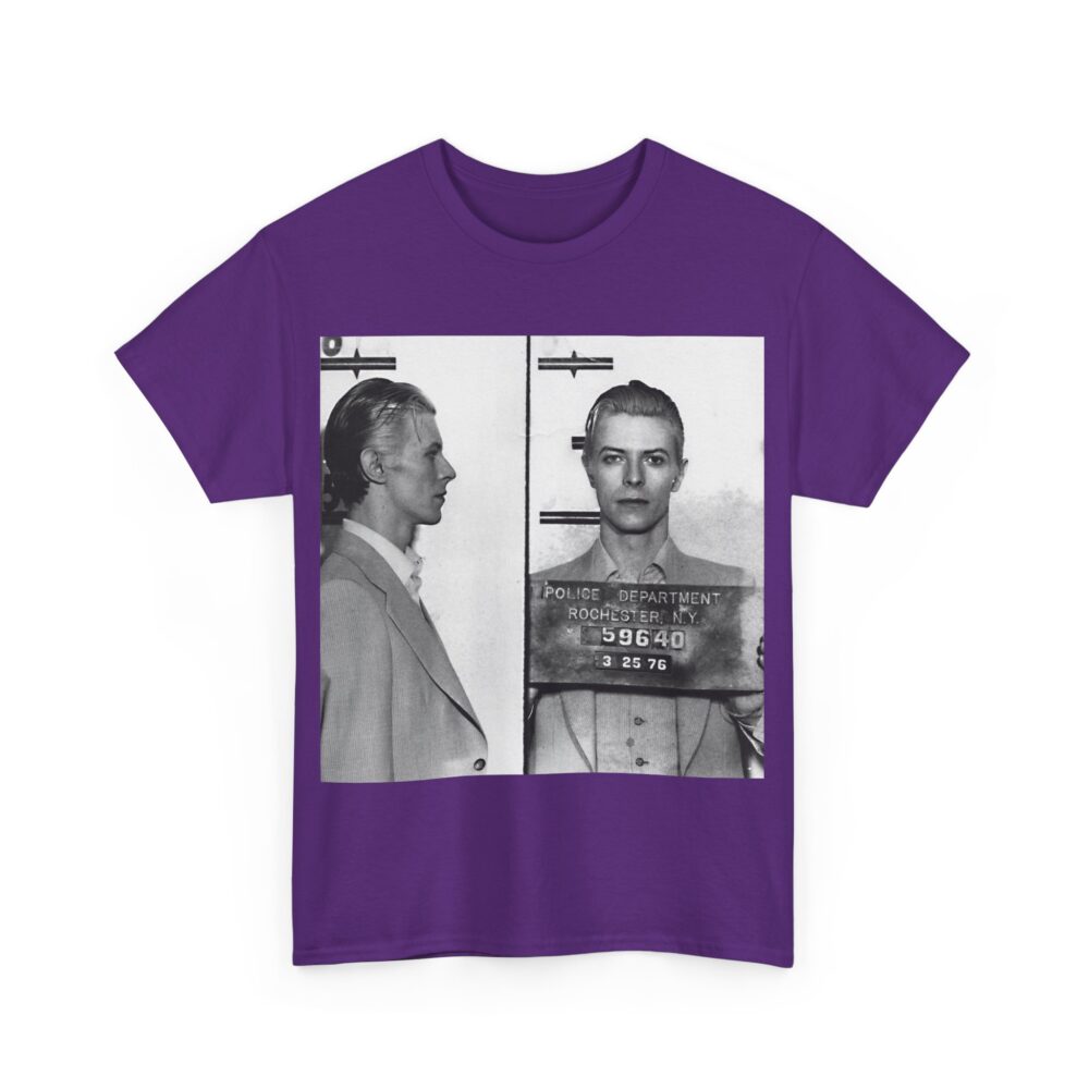 Vintage Mugshot Unisex Heavy Cotton Tee, Retro Graphic Shirt, Casual Wear, Unique Gift, Perfect for Artists & Designers