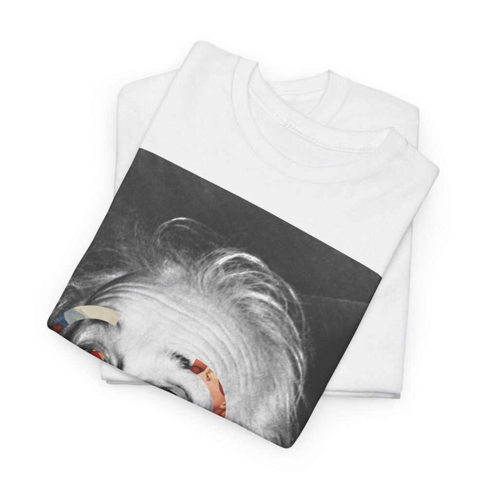 Vintage Einstein Graphic Tee, Funny Science Shirt, Unique Gift for Nerds, Quirky Casual Wear, Unisex Heavy Cotton T-Shirt