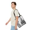 Vintage Inspired Bowie Famous Mugshot Tote Bag, Stylish Carry-All, Music Lover's Gift, Concert Bag, Unique Fashion Accessory