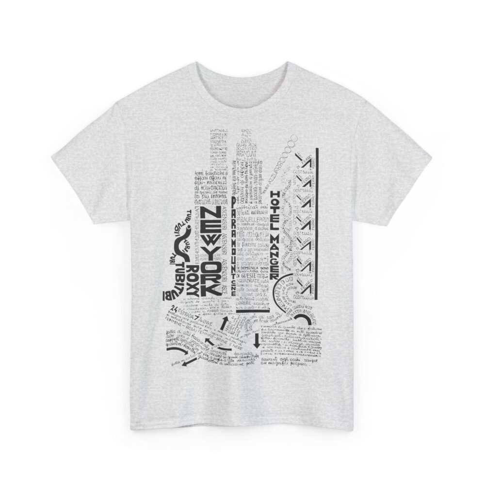 Depero Inspired Calligraphy Shirt Futurist Art Tee Unisex Cotton T Shirt Retro Graphic Design Gift for Art Lovers