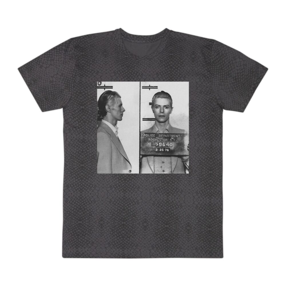 Famous Mugshots, David 1976 Vintage Inspired Graphic Tee, Retro Style T-Shirt, Unisex Casual Wear, Perfect for Parties