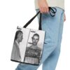Vintage Inspired Bowie Famous Mugshot Tote Bag, Stylish Carry-All, Music Lover's Gift, Concert Bag, Unique Fashion Accessory