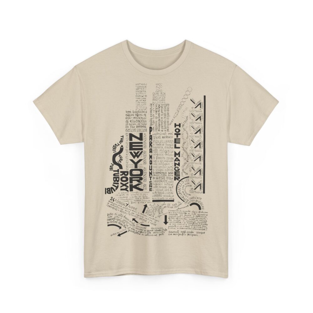 Depero Inspired Calligraphy Shirt Futurist Art Tee Unisex Cotton T Shirt Retro Graphic Design Gift for Art Lovers