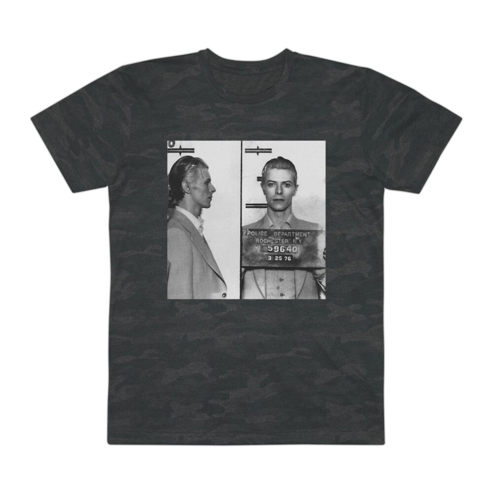 Famous Mugshots, David 1976 Vintage Inspired Graphic Tee, Retro Style T-Shirt, Unisex Casual Wear, Perfect for Parties
