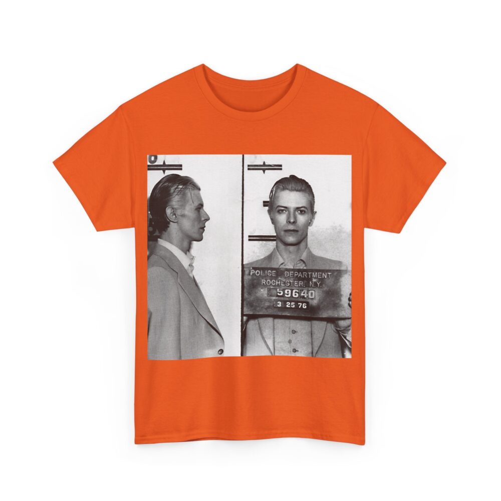 Vintage Mugshot Unisex Heavy Cotton Tee, Retro Graphic Shirt, Casual Wear, Unique Gift, Perfect for Artists & Designers