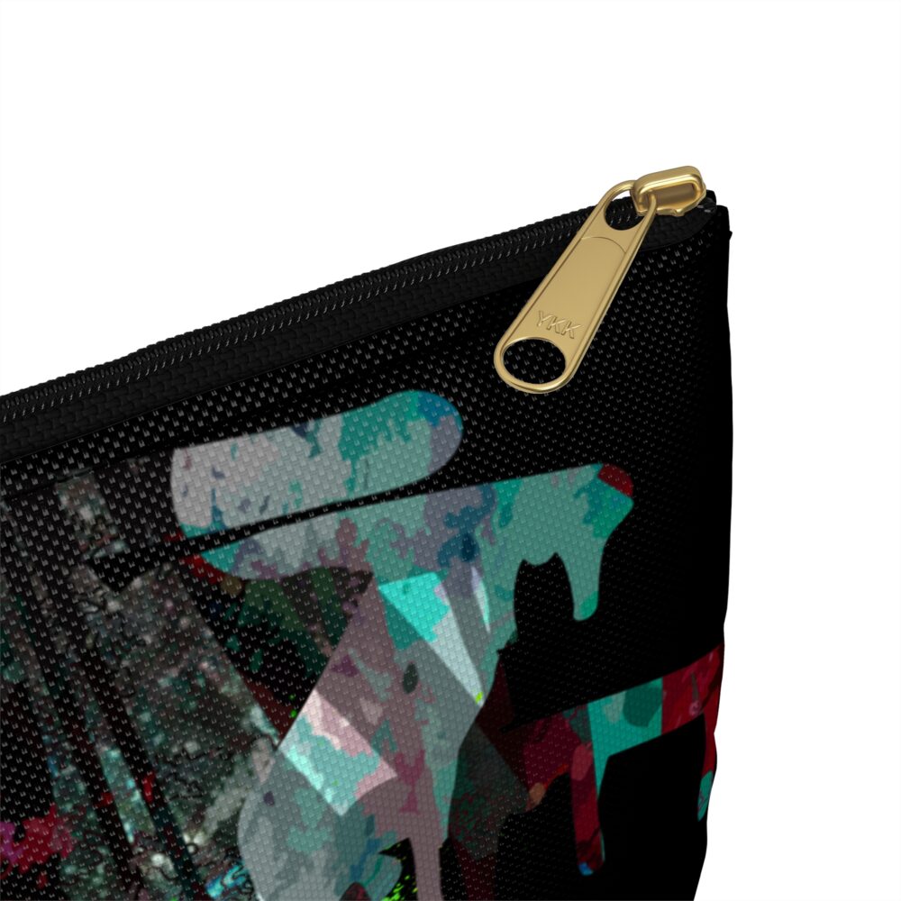Graffiti Spray Art Pouch Unisex Street Style Bag for Makeup Travel or School Bold Neon Colors Trendy Gift Idea