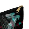 Graffiti Spray Art Pouch Unisex Street Style Bag for Makeup Travel or School Bold Neon Colors Trendy Gift Idea
