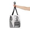 Vintage Inspired Bowie Famous Mugshot Tote Bag, Stylish Carry-All, Music Lover's Gift, Concert Bag, Unique Fashion Accessory