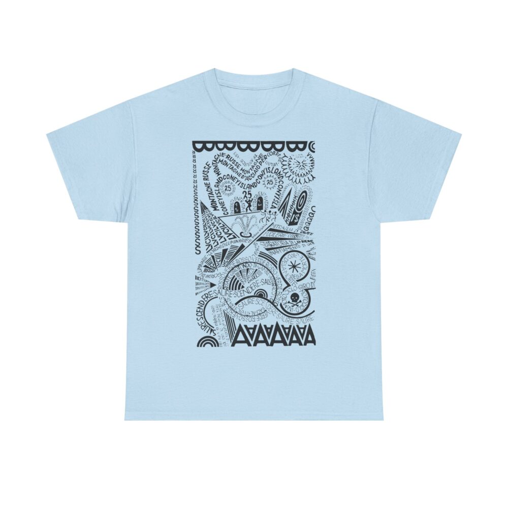Futurist Calligraphy Shirt Depero Tribute Tee Unisex Graphic Tee Avant Garde Style Artistic Gift Idea