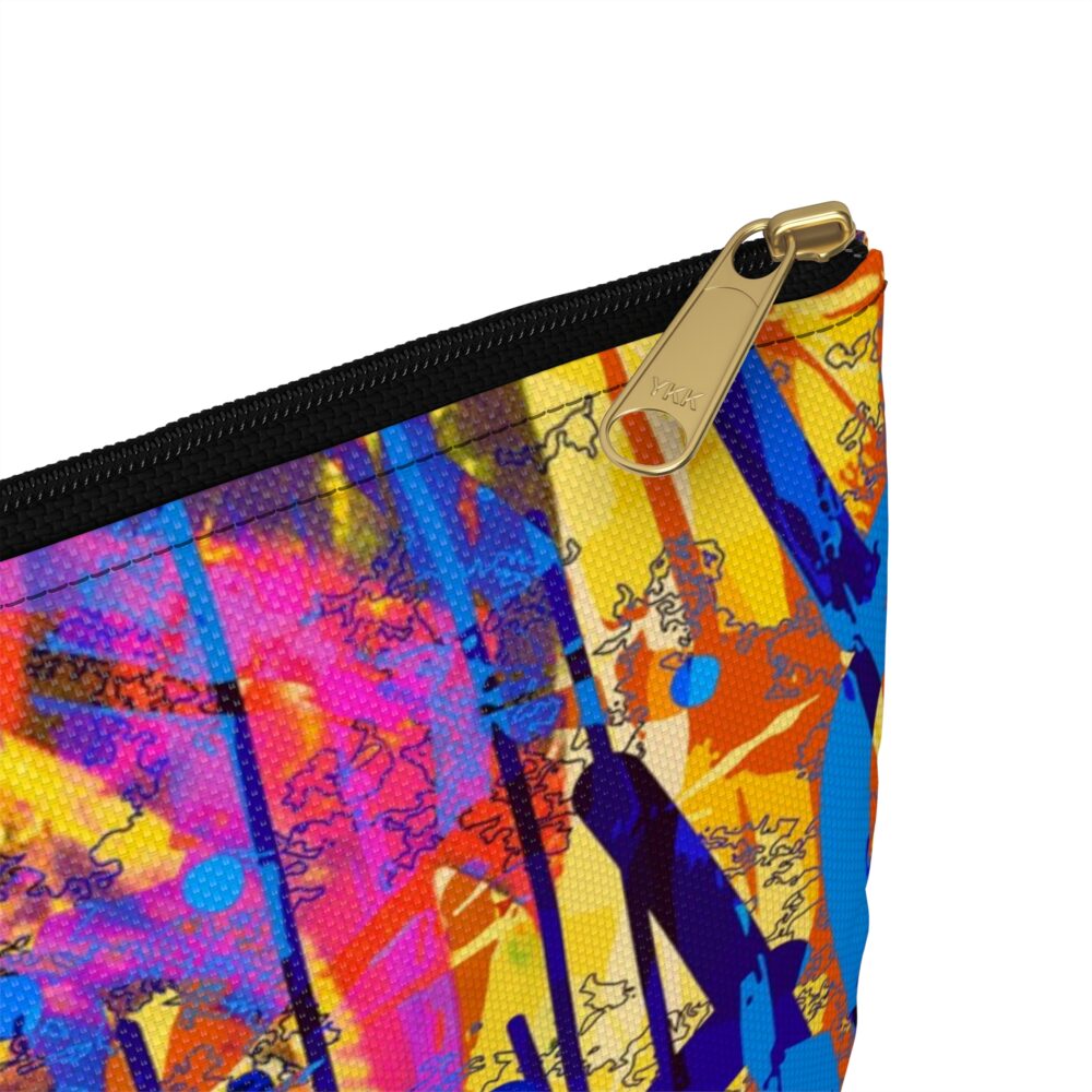 Cool Gift Idea Graffiti Art Pouch Unisex Neon Style Bag for Makeup School or Travel Essentials