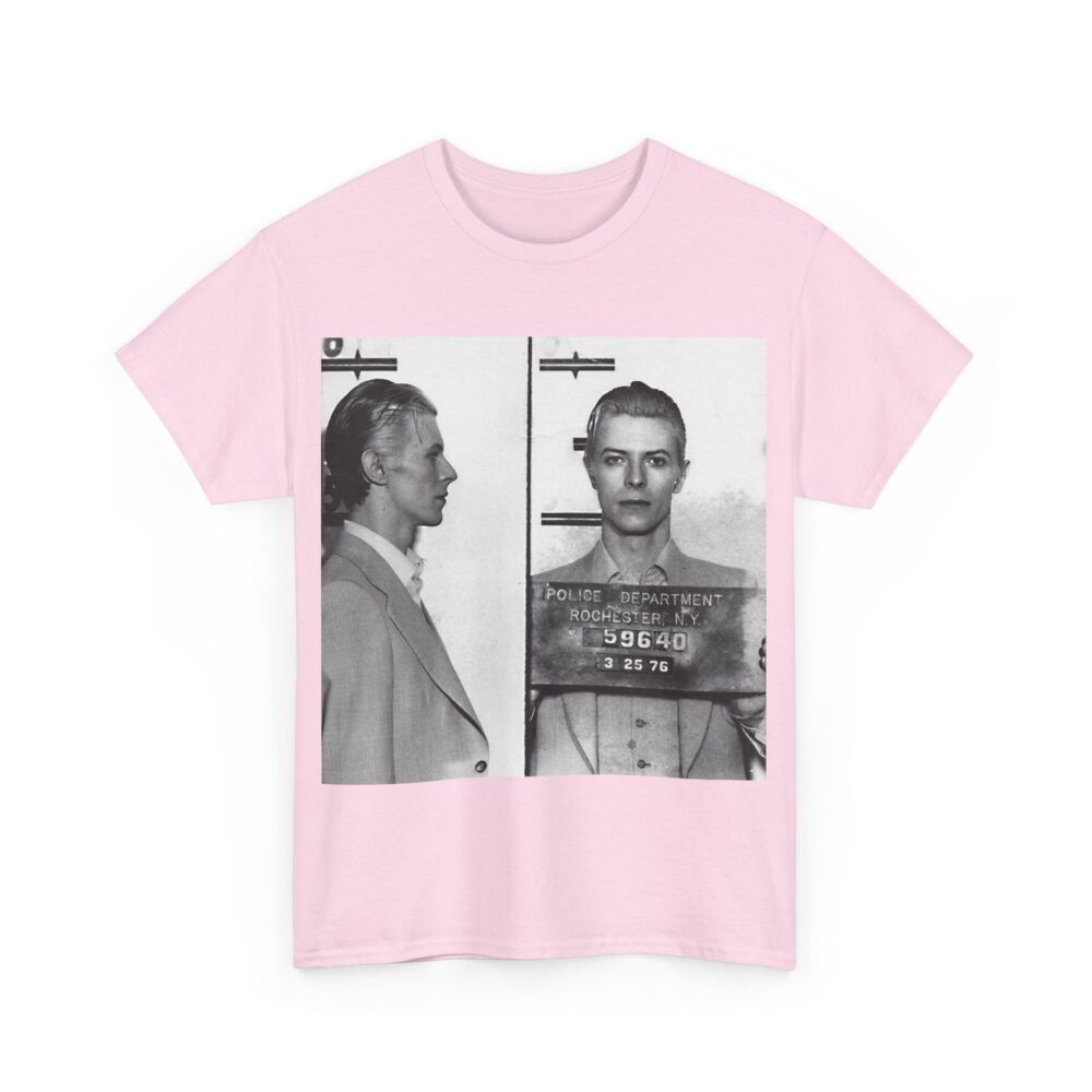 Vintage Mugshot Unisex Heavy Cotton Tee, Retro Graphic Shirt, Casual Wear, Unique Gift, Perfect for Artists & Designers
