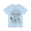 Bold Graphic Art T Shirt Depero Lettering Style Artistic Unisex Tee Handwritten Font Design Gift for Designers