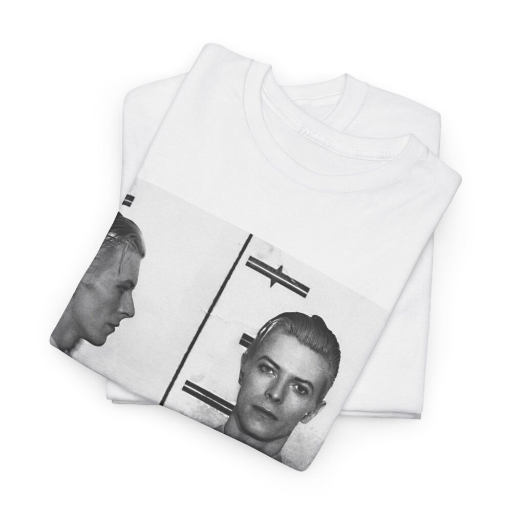 Vintage Mugshot Unisex Heavy Cotton Tee, Retro Graphic Shirt, Casual Wear, Unique Gift, Perfect for Artists & Designers