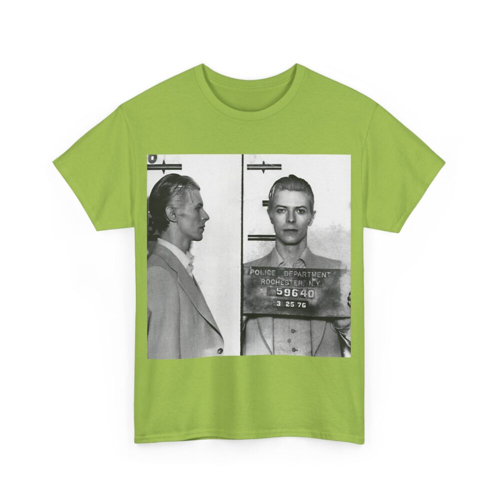 Vintage Mugshot Unisex Heavy Cotton Tee, Retro Graphic Shirt, Casual Wear, Unique Gift, Perfect for Artists & Designers