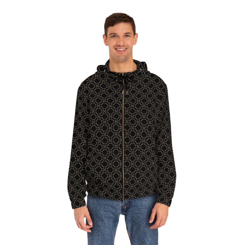 Circles - Men's Full-Zip Hoodie (AOP)