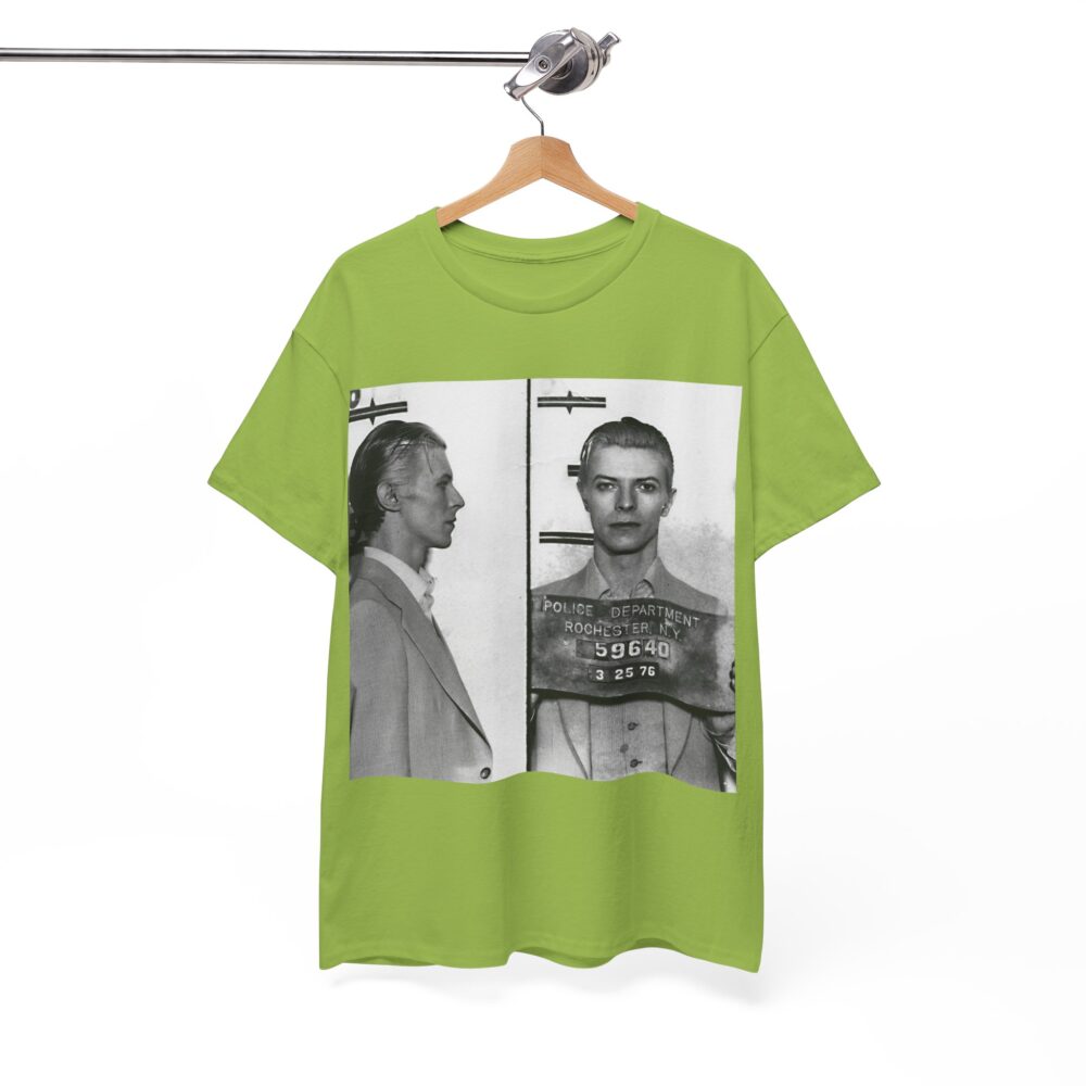 Vintage Mugshot Unisex Heavy Cotton Tee, Retro Graphic Shirt, Casual Wear, Unique Gift, Perfect for Artists & Designers