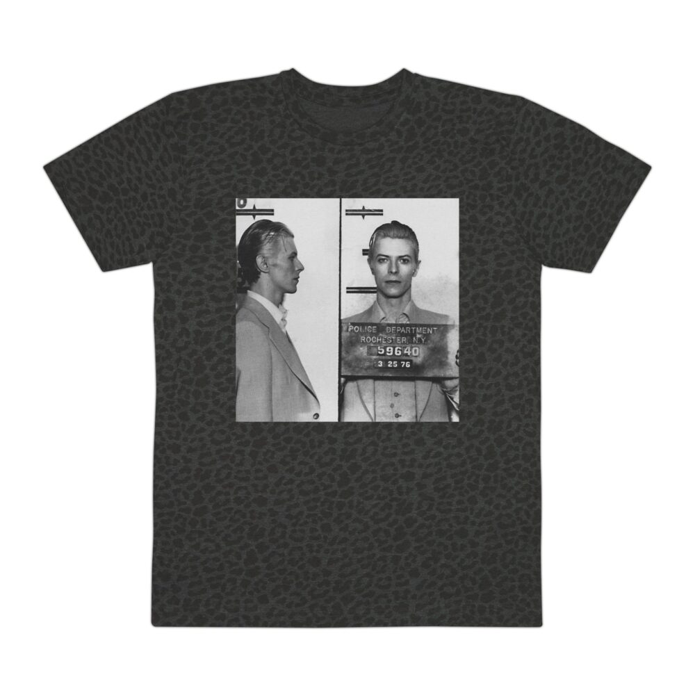 Famous Mugshots, David 1976 Vintage Inspired Graphic Tee, Retro Style T-Shirt, Unisex Casual Wear, Perfect for Parties