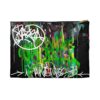 Graffiti Spray Art Pouch Unisex Street Style Bag for Makeup Travel or School Bold Neon Colors Trendy Gift Idea