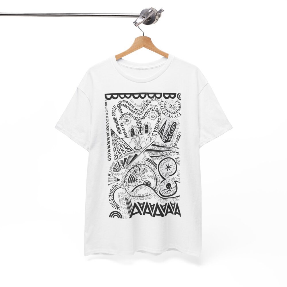 Futurist Calligraphy Shirt Depero Tribute Tee Unisex Graphic Tee Avant Garde Style Artistic Gift Idea