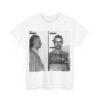 Vintage Mugshot Unisex Heavy Cotton Tee, Retro Graphic Shirt, Casual Wear, Unique Gift, Perfect for Artists & Designers