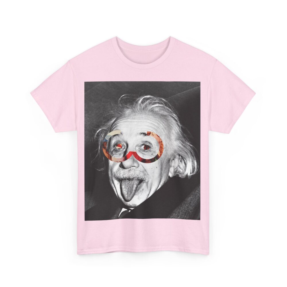 Vintage Einstein Graphic Tee, Funny Science Shirt, Unique Gift for Nerds, Quirky Casual Wear, Unisex Heavy Cotton T-Shirt