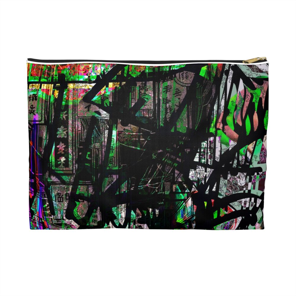 Urban Graffiti Accessory Pouch, Trendy Makeup Bag, Colorful Travel Organizer, Artsy Pencil Case, Gift for Creatives