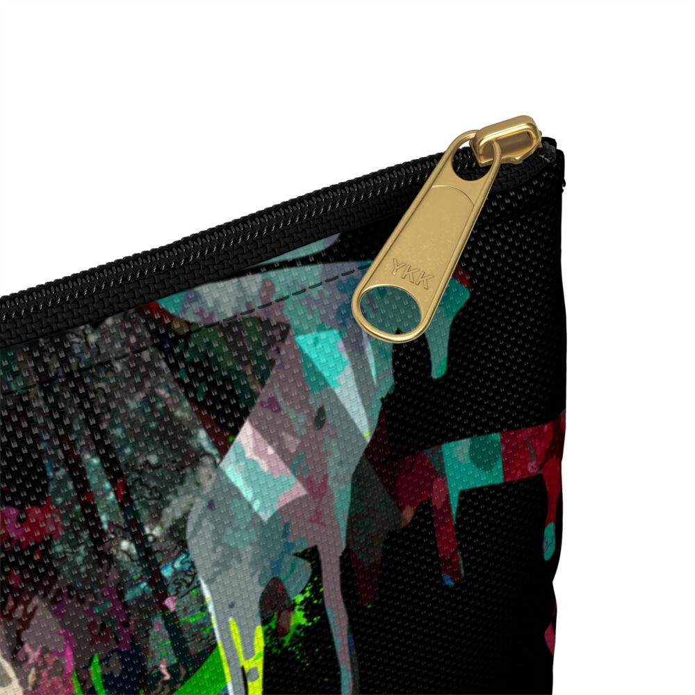 Graffiti Spray Art Pouch Unisex Street Style Bag for Makeup Travel or School Bold Neon Colors Trendy Gift Idea