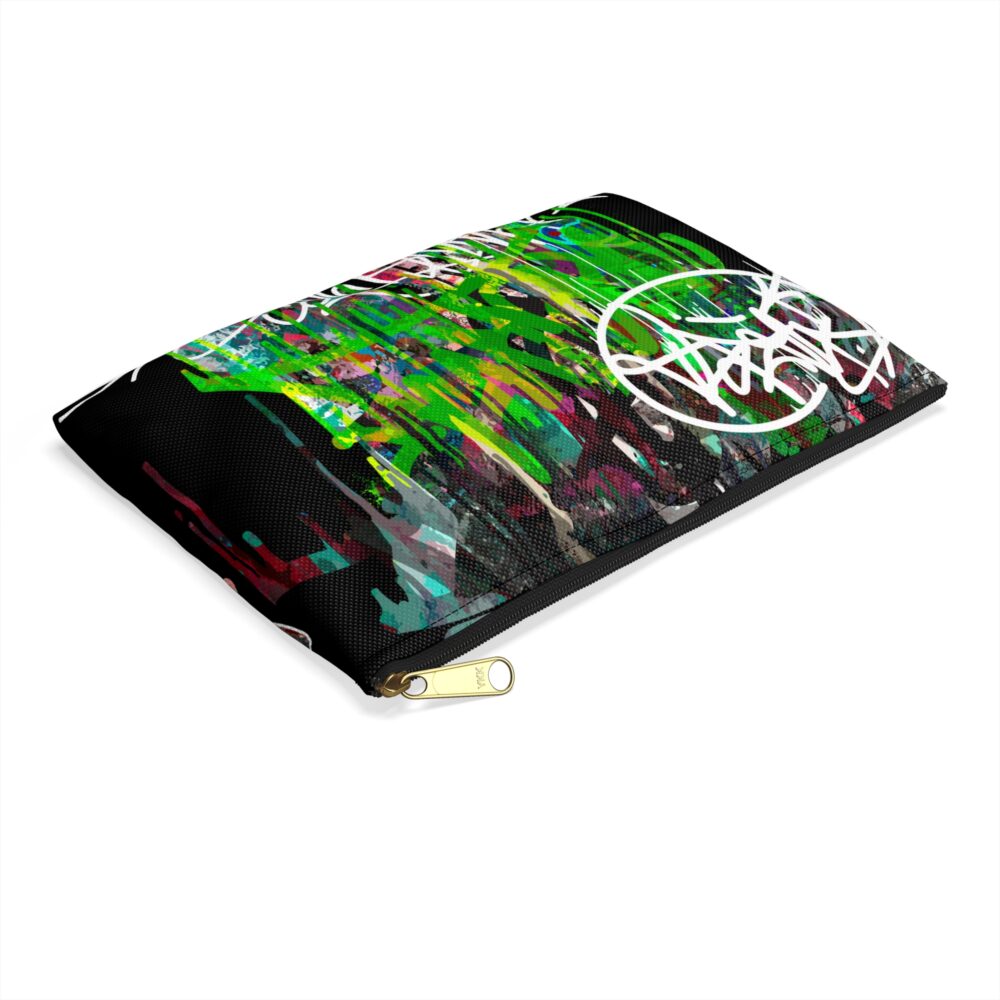 Graffiti Spray Art Pouch Unisex Street Style Bag for Makeup Travel or School Bold Neon Colors Trendy Gift Idea