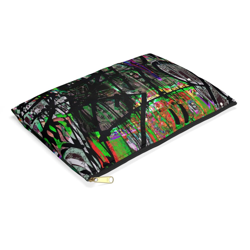 Urban Graffiti Accessory Pouch, Trendy Makeup Bag, Colorful Travel Organizer, Artsy Pencil Case, Gift for Creatives