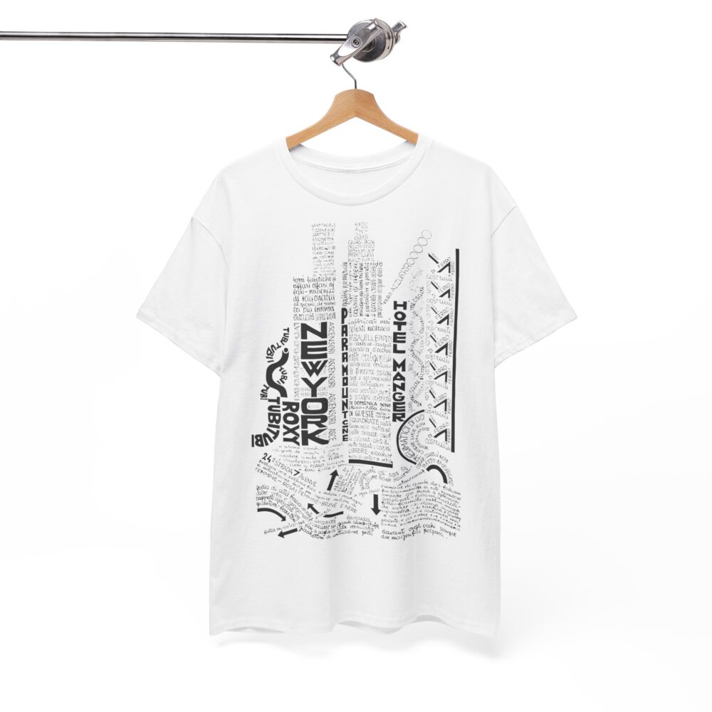 Depero Inspired Calligraphy Shirt Futurist Art Tee Unisex Cotton T Shirt Retro Graphic Design Gift for Art Lovers