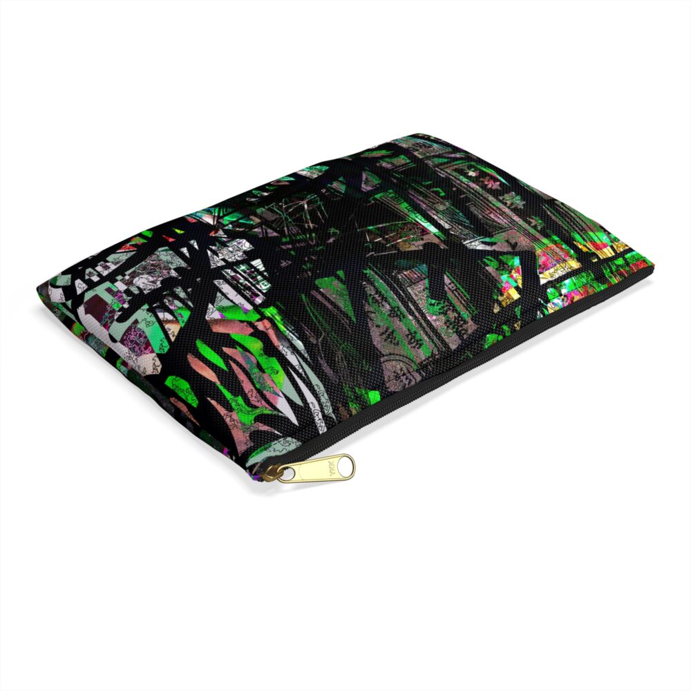 Urban Graffiti Accessory Pouch, Trendy Makeup Bag, Colorful Travel Organizer, Artsy Pencil Case, Gift for Creatives