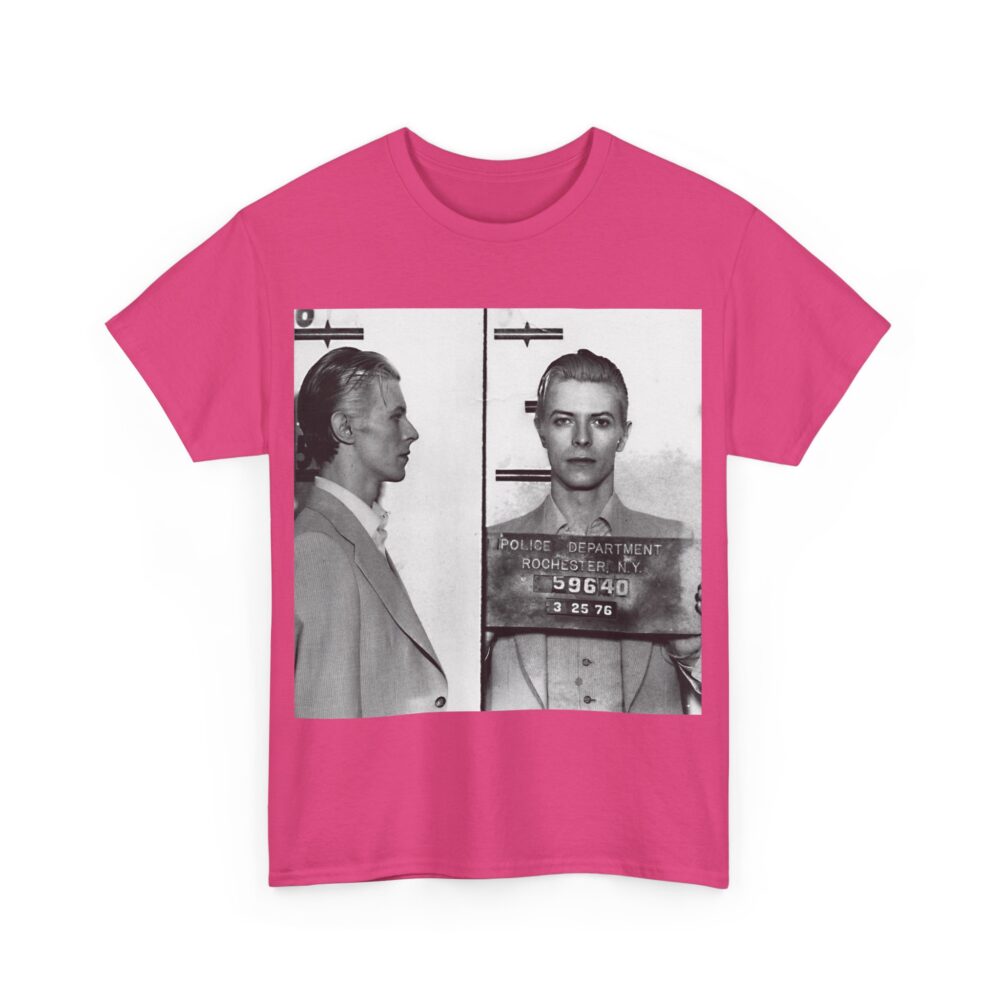 Vintage Mugshot Unisex Heavy Cotton Tee, Retro Graphic Shirt, Casual Wear, Unique Gift, Perfect for Artists & Designers