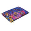 Cool Gift Idea Graffiti Art Pouch Unisex Neon Style Bag for Makeup School or Travel Essentials
