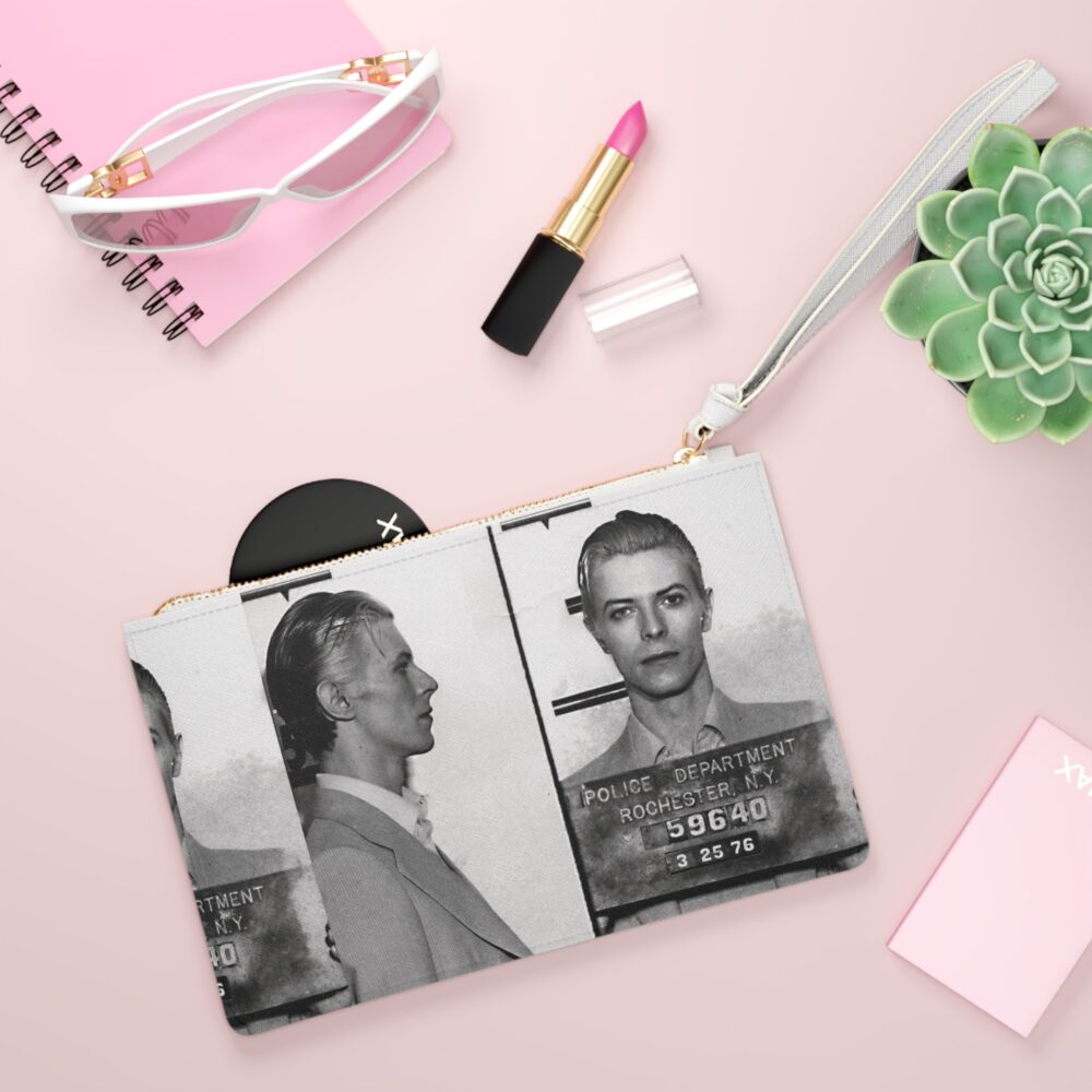 Retro Bowie Clutch Bag, Vintage Style Purse, Fashion Accessory for Music Lovers, Concert Night Out, Unique Gift Idea, Statement Piece