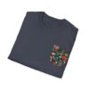 Floral Pocket Unisex Softstyle T-Shirt – Perfect for Everyday Wear