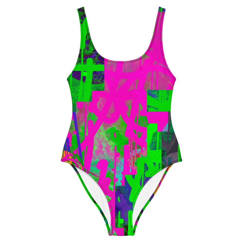 Dino Graffiti One-Piece Swimsuit